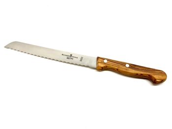 Couteau à pain avec manche en bois d'olivier 2