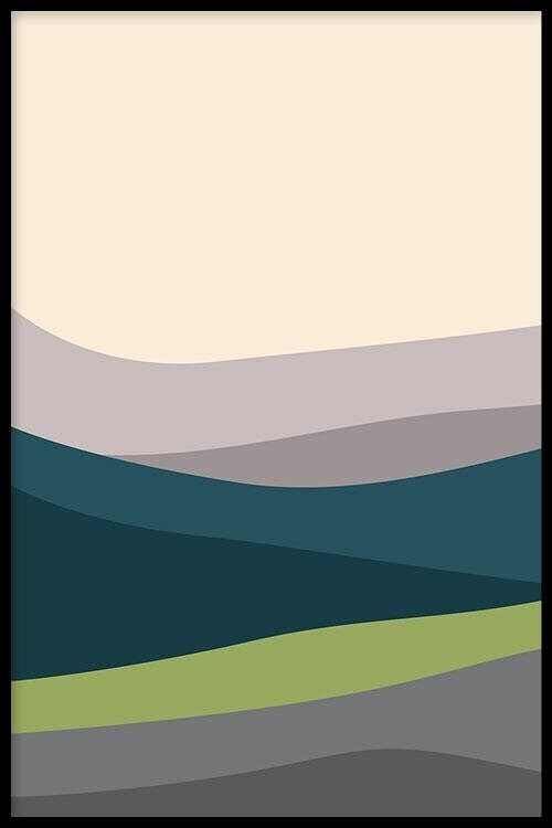 Mountainscape I  - Plexiglas - 120 x 180 cm