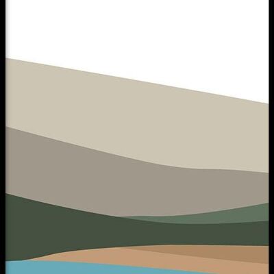 Hills I - Poster ingelijst - 50 x 70 cm