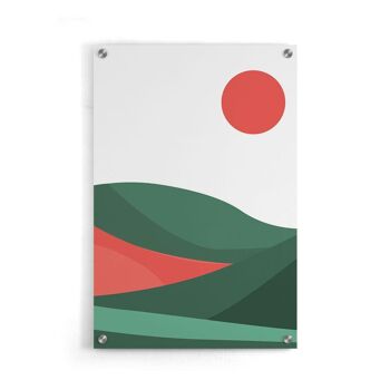 Green Waves II - Affiche encadrée - 20 x 30 cm 5