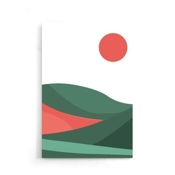 Green Waves II - Affiche encadrée - 20 x 30 cm 7