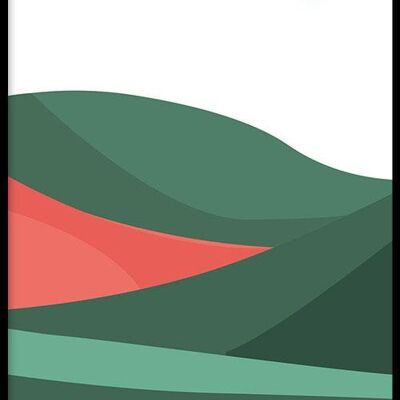 Green Waves II - Plexiglas - 40 x 60 cm