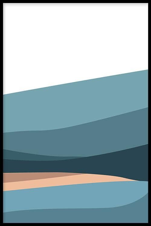 Blue Hills III - Poster - 40 x 60 cm