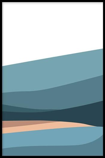 Blue Hills III - Affiche - 60 x 90 cm 1