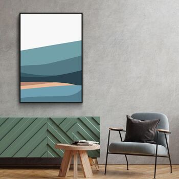 Blue Hills III - Affiche - 60 x 90 cm 4