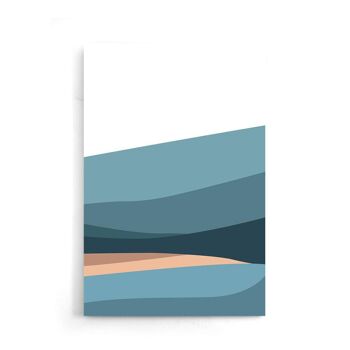 Blue Hills III - Affiche encadrée - 50 x 70 cm 7