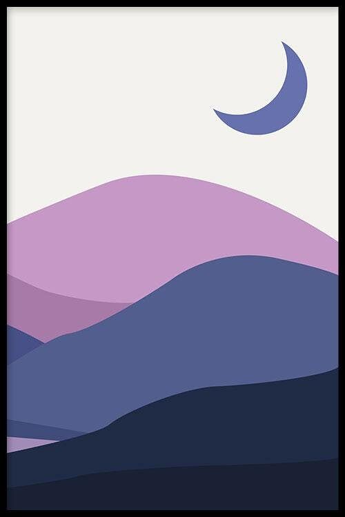 Purple Desert III - Poster - 13 x 18 cm
