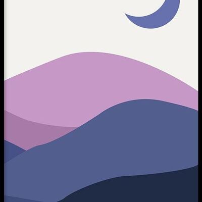Purple Desert III - Affiche encadrée - 20 x 30 cm