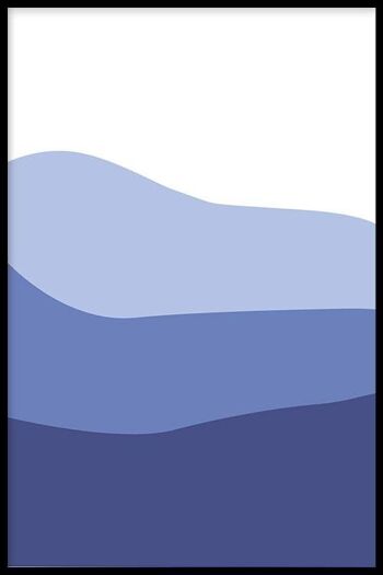 Vagues violettes I - Affiche - 120 x 180 cm 1