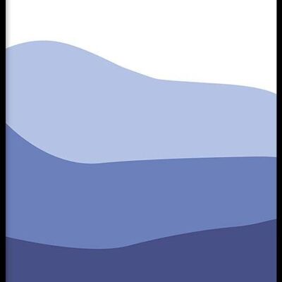 Purple Waves I - Poster framed - 40 x 60 cm