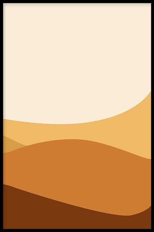 Desert Hills III  - Poster ingelijst - 20 x 30 cm