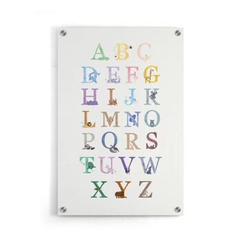 Alphabet animalier - Toile - 30 x 45 cm 5