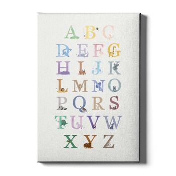 Alphabet animalier - Toile - 80 x 120 cm 6