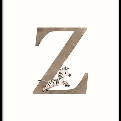 Alphabet Z - Poster - 13 x 18 cm