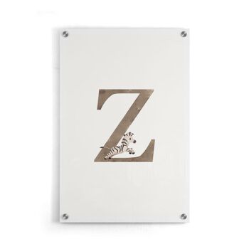 Alphabet Z - Affiche encadrée - 20 x 30 cm 3