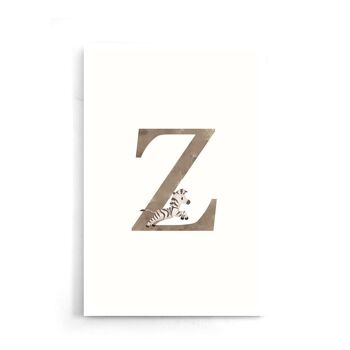Alphabet Z - Affiche encadrée - 20 x 30 cm 5