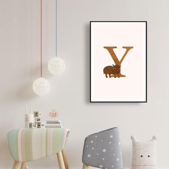 Alphabet Y - Affiche encadrée - 40 x 60 cm 4