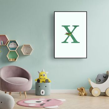 Alphabet X - Affiche - 20 x 30 cm 2