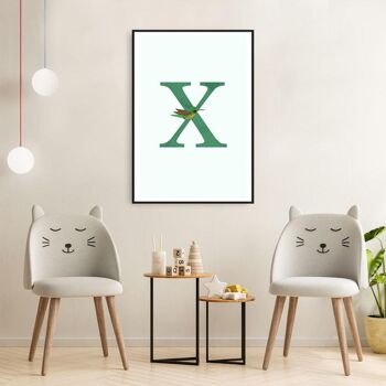 Alphabet X - Affiche - 20 x 30 cm 4