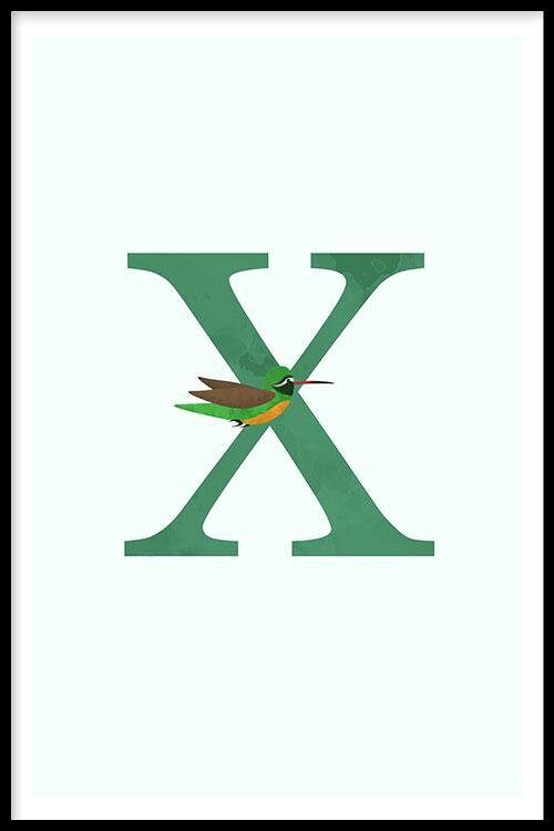 Alfabet X - Plexiglas - 60 x 90 cm