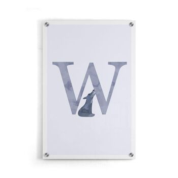 Alphabet W - Affiche encadrée - 50 x 70 cm 5