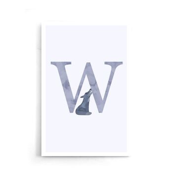 Alphabet W - Affiche encadrée - 50 x 70 cm 7