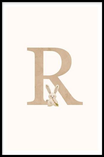 Alphabet R - Toile - 30 x 45 cm 1
