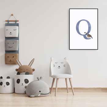 Alphabet Q - Affiche - 60 x 90 cm 4