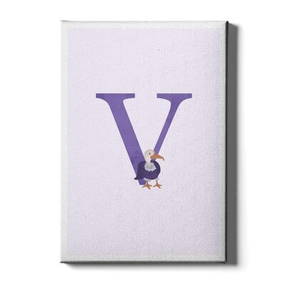 Alphabet V - Poster gerahmt - 40 x 60 cm