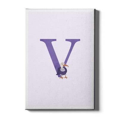 Alphabet V - Canvas - 80 x 120 cm