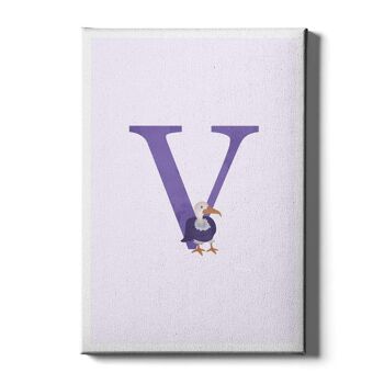 Alphabet V - Plexiglas - 30 x 45 cm 1