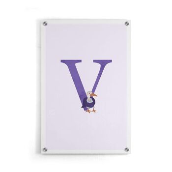 Alphabet V - Plexiglas - 30 x 45 cm 5