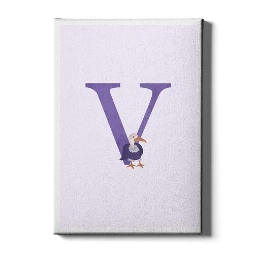 Alfabet V  - Plexiglas - 60 x 90 cm