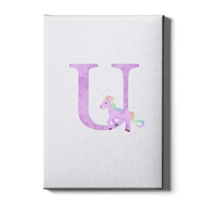 Alphabet U - Poster con cornice - 20 x 30 cm