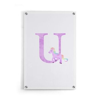 Alphabet U - Affiche encadrée - 20 x 30 cm 5