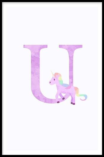 Alphabet U - Plexiglas - 30 x 45 cm 2