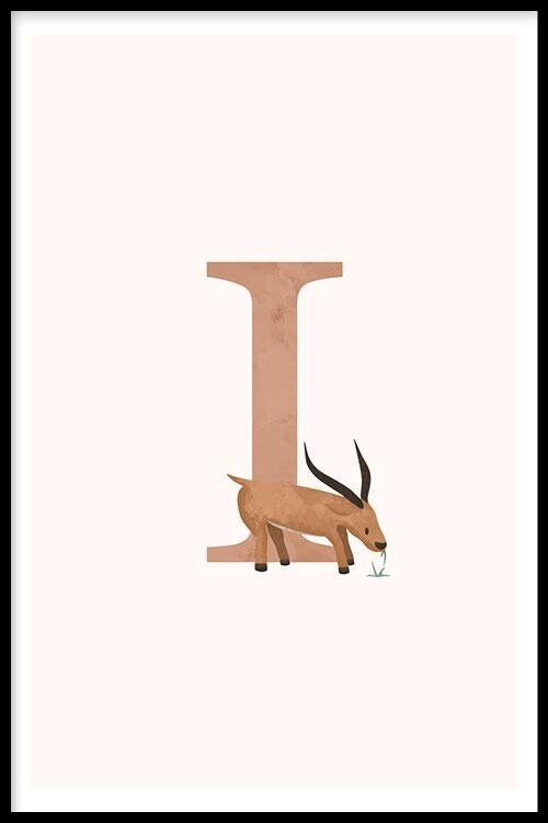 Alphabet I - Poster - 13 x 18 cm