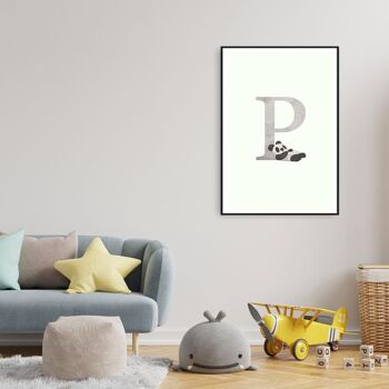 Alphabet P - Toile - 30 x 45 cm 4