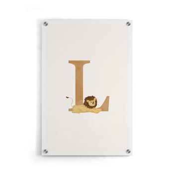 Alphabet L - Affiche encadrée - 20 x 30 cm 6
