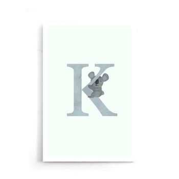 Alphabet K - Affiche encadrée - 20 x 30 cm 7