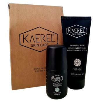 Kaerel Gift Set Starter (gel douche corps et cheveux, déodorant) 1