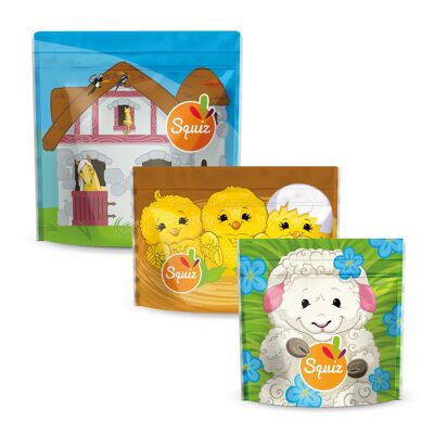 Set of 3 snack bags - Ma Petite Ferme collection