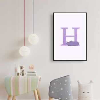 Alphabet H - Affiche - 13 x 18 cm 2