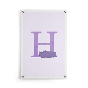 Alphabet H - Affiche encadrée - 20 x 30 cm 5