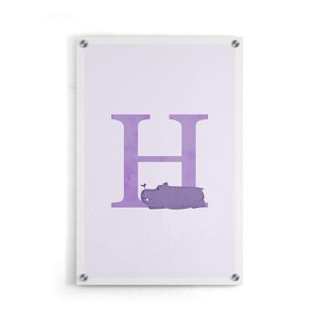 Alphabet H - Toile - 60 x 90 cm 5