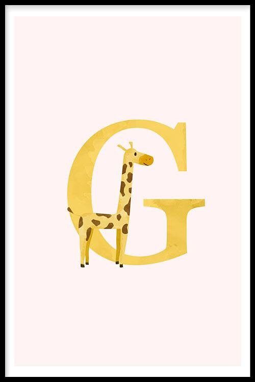 Alfabet G  - Plexiglas - 60 x 90 cm