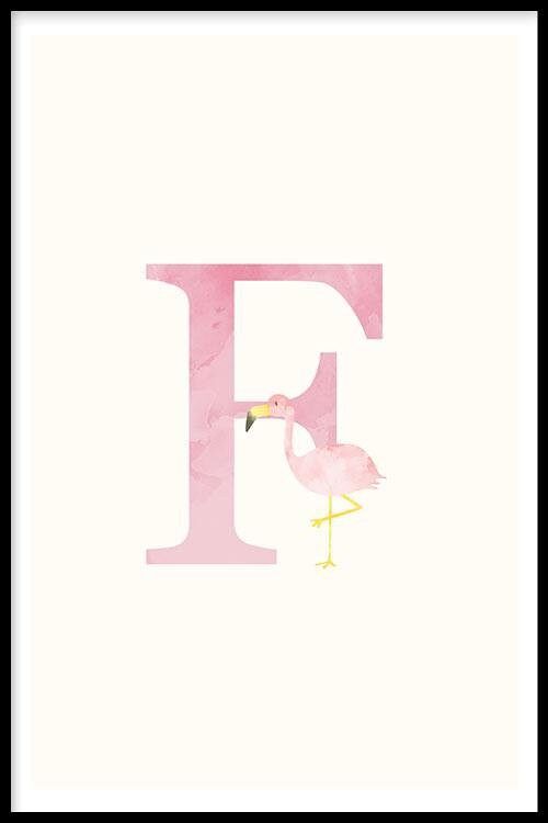 Alfabet F - Poster - 20 x 30 cm