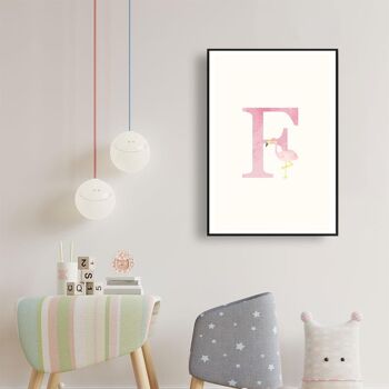 Alphabet F - Toile - 80 x 120 cm 3