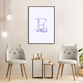 Alphabet E - Affiche - 20 x 30 cm 2