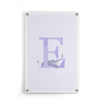 Alphabet E - Toile - 30 x 45 cm 5